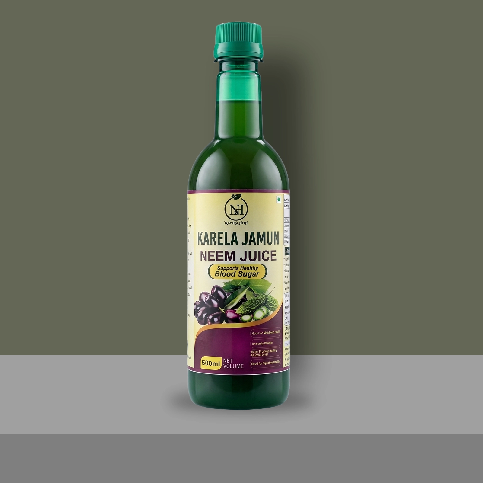 Karela Jamun Neem Juice | Bitter Gourd, Jamun & Neem Ayurvedic Tonic for Sugar-Conscious Wellness